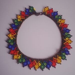Multicolor Beaded Statement Necklace